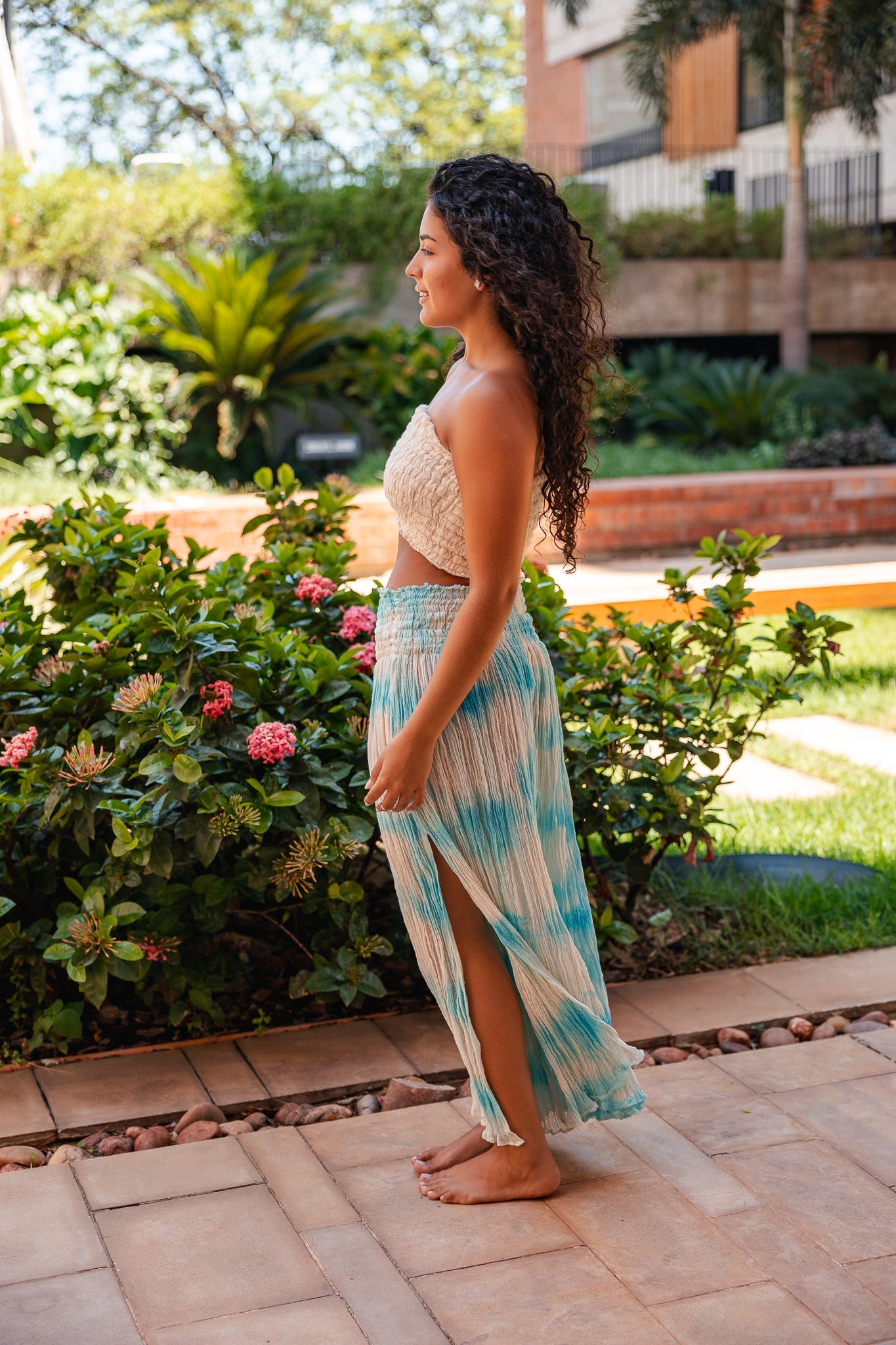 Palazo Abertura Al Costado Lienzo Amasado Allegra