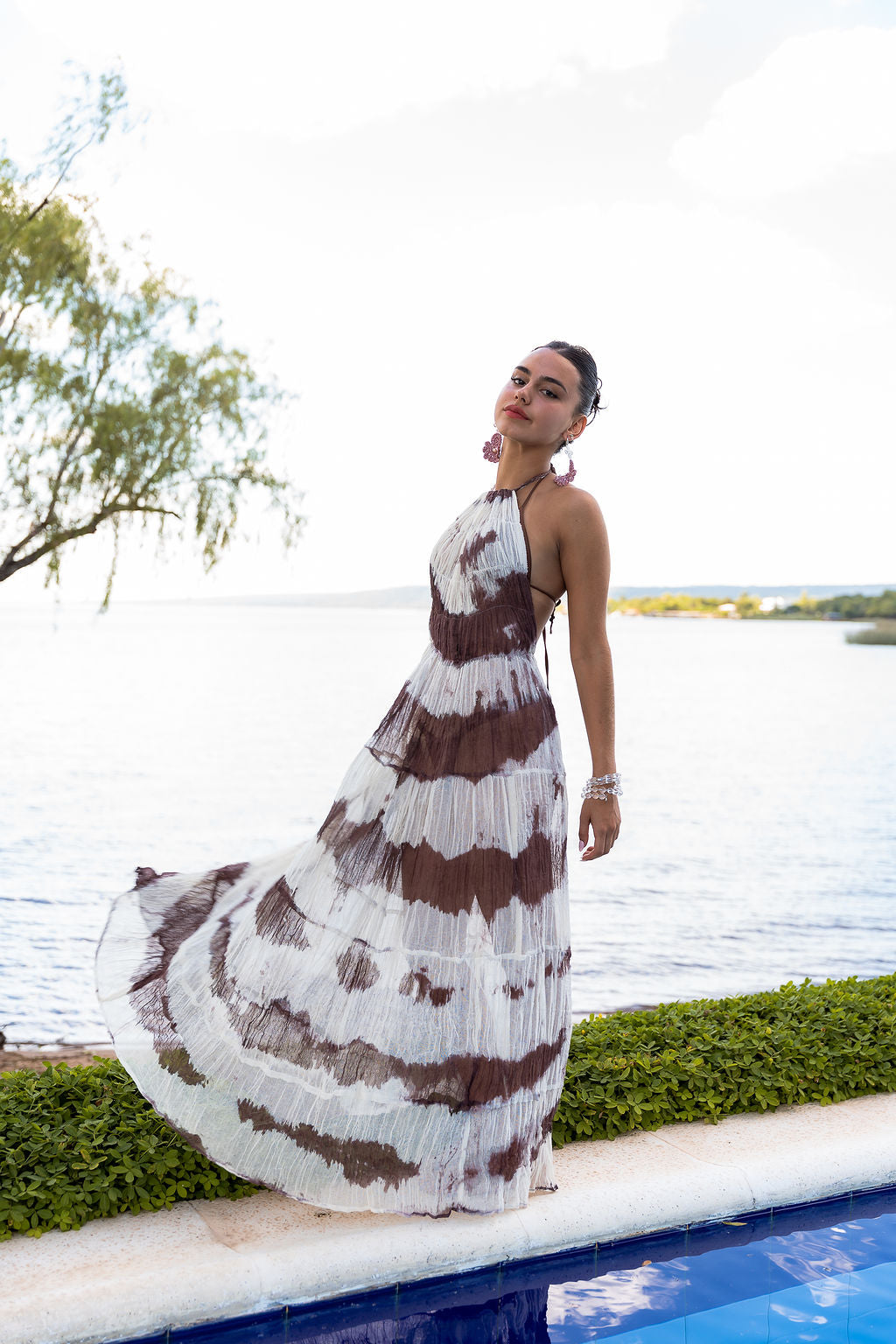 Vestido halter Kaftan