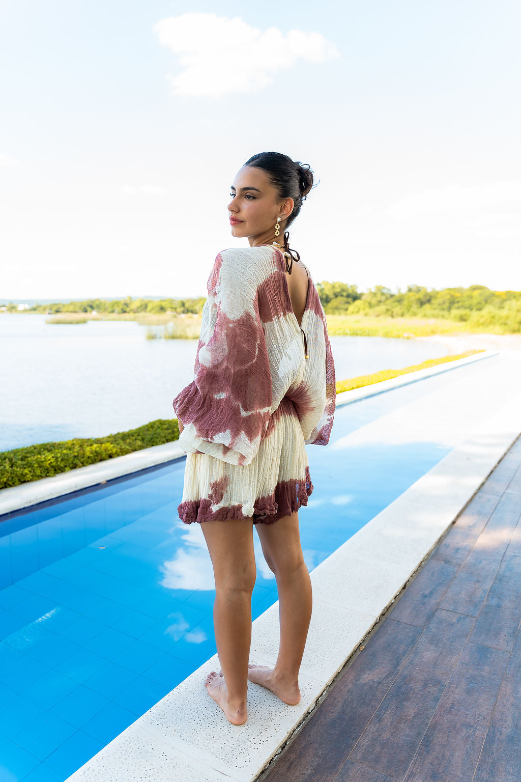 Kaftan enterizo corto