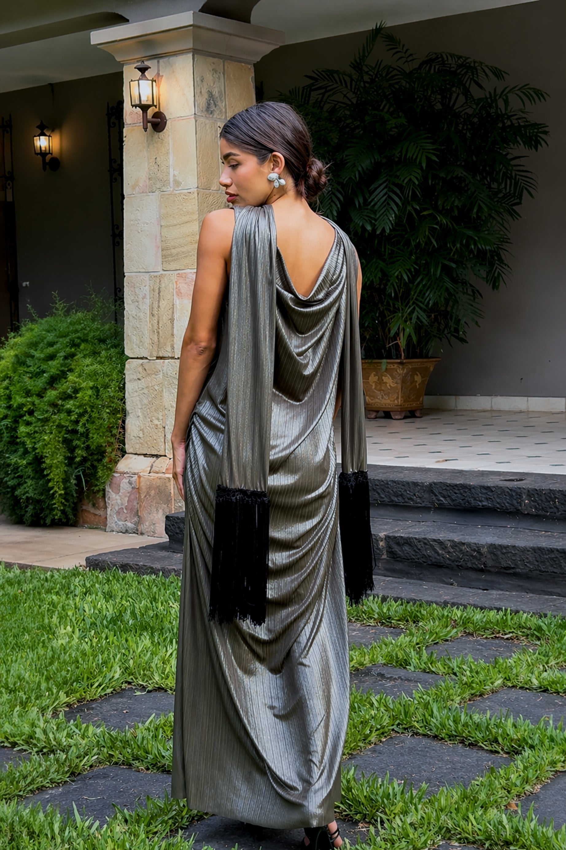 Vestido drapeado